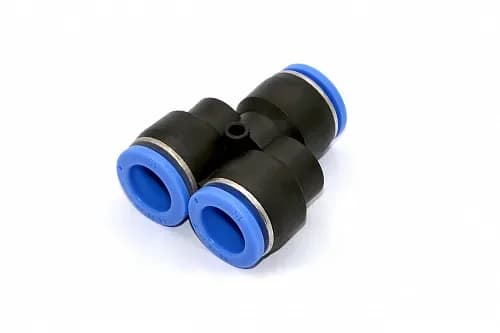 Фитинг пневматический цанговый пластиковый Y-образный PY 15 - фото 1