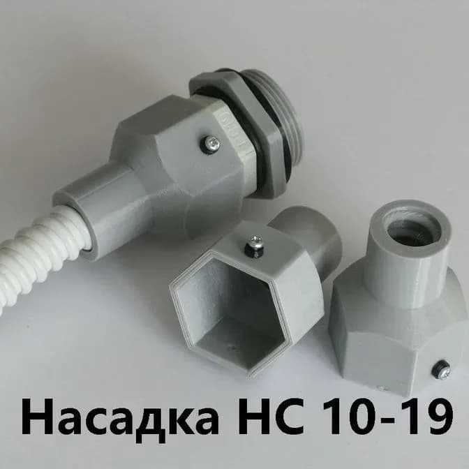 Насадка HC 10-19 с сальником PG-19 IP68 для гибкой армированной трубы DKC 10 IP68 - фото 1