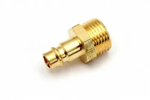 Пневмофитинг латунный БРС PM 1/2 "Папа" + наружная резьба (Евро) - фото 1