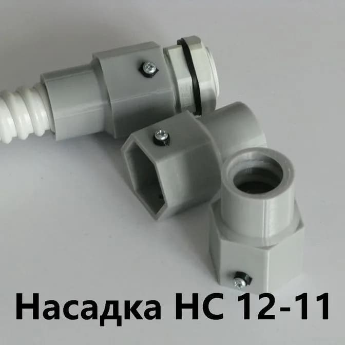 Насадка HC 12-11 с сальником PG-11 IP68 для гибкой армированной трубы DKC 12 IP68 - фото 1