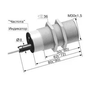 Индуктивный датчик ВБ2ЧТ.30М.80.10.1.1.Z - фото 1