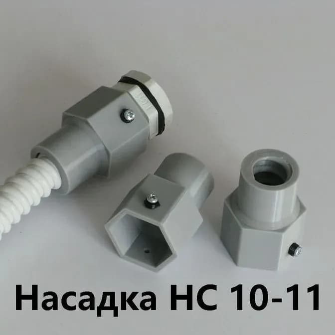 Насадка HC 10-11 с сальником PG-11 IP68 для гибкой армированной трубы DKC 10 IP68 - фото 1