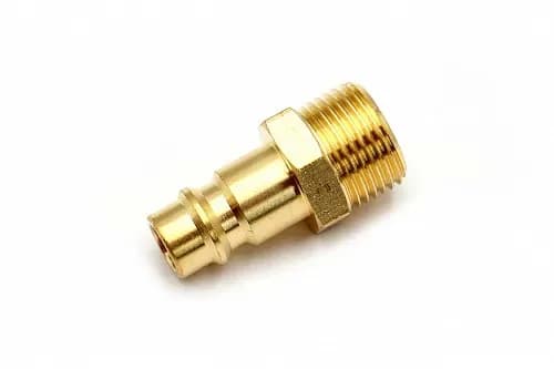 Пневмофитинг латунный БРС PM 3/8 "Папа" + наружная резьба (Евро) - фото 1