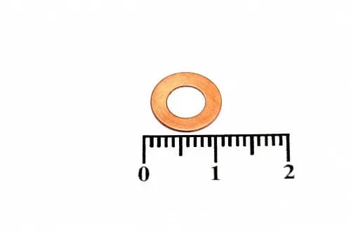 Шайба медная 5х10х0,3 мм - фото 1