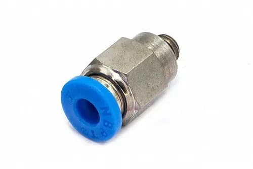 Пневмофитинг цанговый прямой с наружной резьбой PC 4-М5х0.8 - фото 1