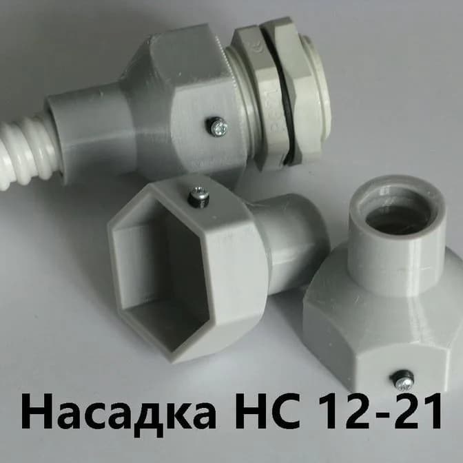 Насадка HC 12-21 с сальником PG-21 IP68 для гибкой армированной трубы DKC 12 IP68 - фото 1