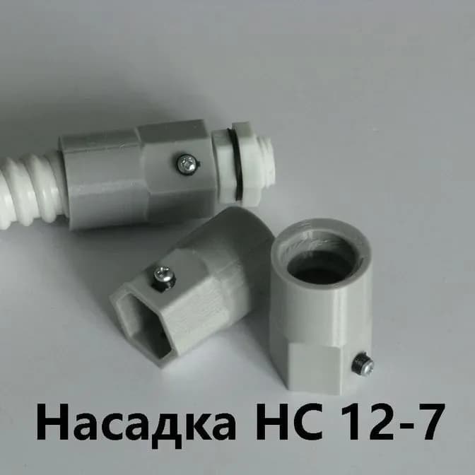 Насадка HC 12-7 с сальником PG-7 IP68 для гибкой армированной трубы DKC 12 IP68 - фото 1