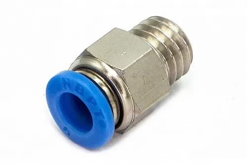 Пневмофитинг цанговый прямой с наружной резьбой PC 6-М10х1.5 - фото 1