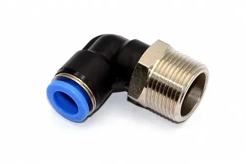 Пневмофитинг цанговый L-образный с наружной резьбой PL 10-М22х1.5 - фото 1
