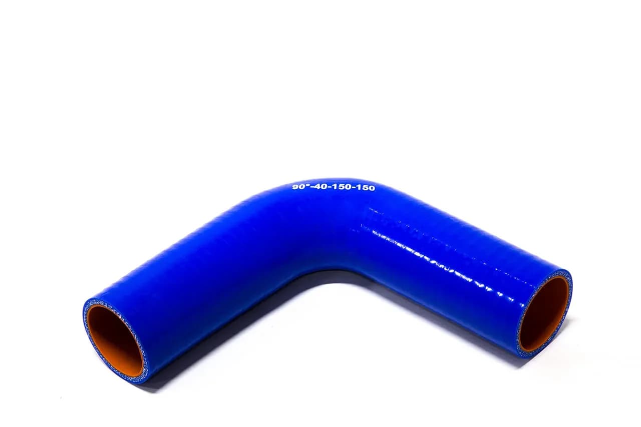 Патрубок силиконовый угловой Ф 40 мм L 150х150 мм, 90 град. (шт) - фото 1