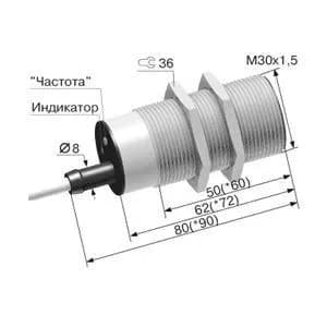 Индуктивный датчик ВБ2ЧТ.30М.90.10.5.1.Z - фото 1