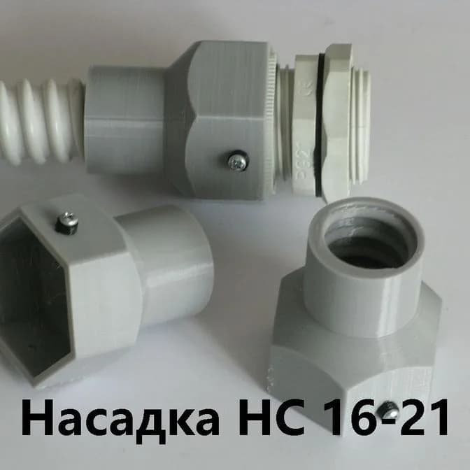 Насадка HC 20-19 с сальником PG-19 IP68 для гибкой армированной трубы DKC 20 IP68 - фото 1