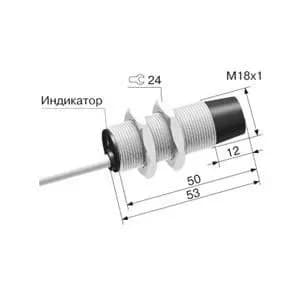 Индуктивный датчик ВБ2.18М.53.8.1.1.К - фото 1
