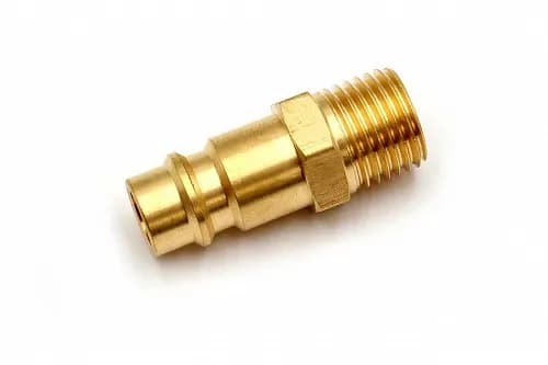 Пневмофитинг латунный БРС PM 1/4 "Папа" + наружная резьба (Евро) - фото 1