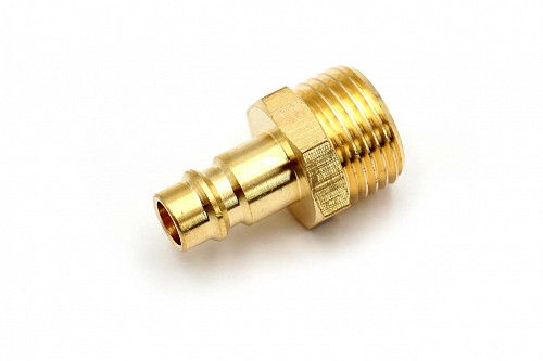 Пневмофитинг латунный БРС PM 1/2 "Папа" + наружная резьба (Евро)