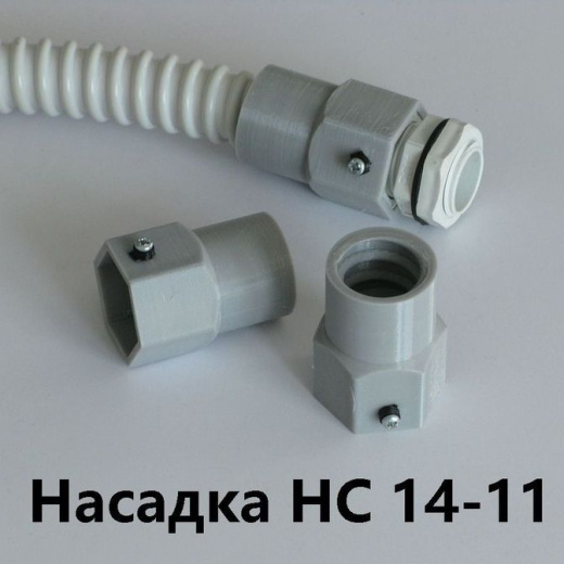 Насадка HC 14-11 с сальником PG-11 IP68 для гибкой армированной трубы DKC 14 IP68