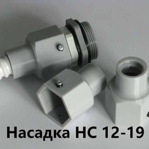 Насадка HC 12-19 с сальником PG-19 IP68 для гибкой армированной трубы DKC 12 IP68