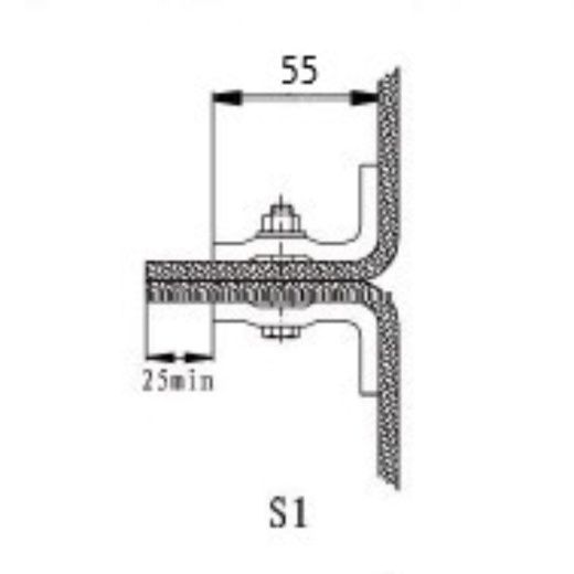Механический соединитель для норийных лент S1