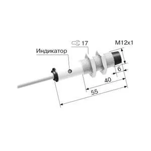 Индуктивный датчик ВБ2.12М.55.4.1.1.К